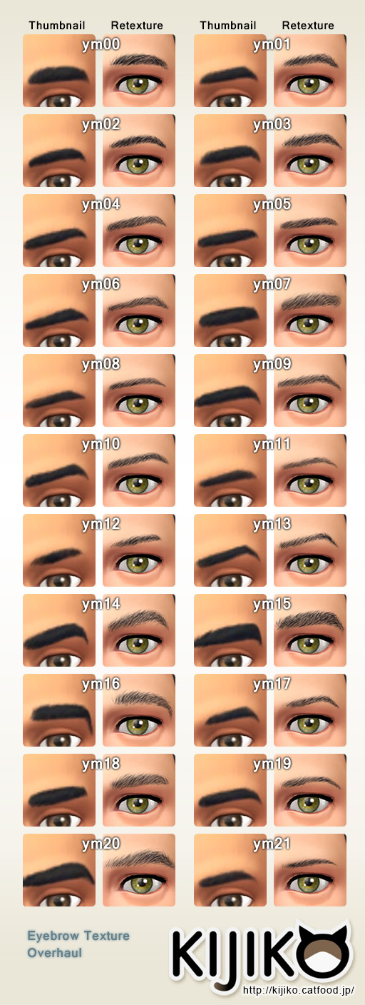 sims 4 eyebrow replacement