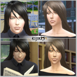 Sims4 hair/In Game  シムズ４ 髪型　ゲーム内のスクリーンショット