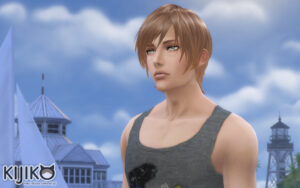 Sims4 hair/In Game シムズ４ 髪型　ゲーム内のスクリーンショット　Willow Creekっていつも空が初夏から夏っぽい気がします。