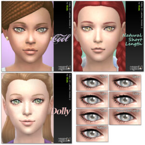 3D lashes for Kids (the Sims4) 　シムズ４　３Dまつ毛　こちらは子供用です。