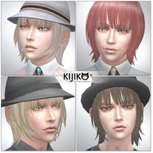 Sims4 hair/other colors and hat styles シムズ４ 髪型　帽子スタイル