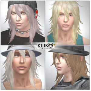 Sims4 hair/other colors and hat styles シムズ４ 髪型　帽子スタイル