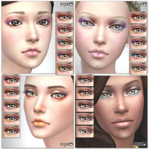  Sims4 Makeup 20 colors eyelashes シムズ４　３Dまつ毛　２０色