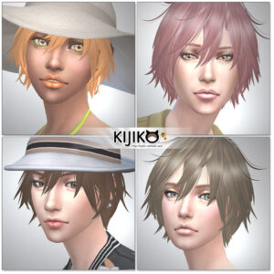 Sims4 hair/other colors and hat styles  シムズ４ 髪型　帽子スタイル