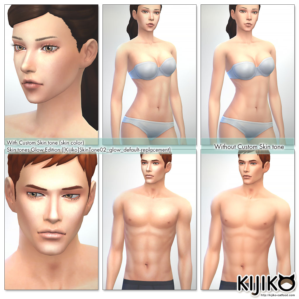 Sims4 Skin Overlay , Non-Default Skin シムズ4 スキンオーバーレイ 非デフォルト スキン