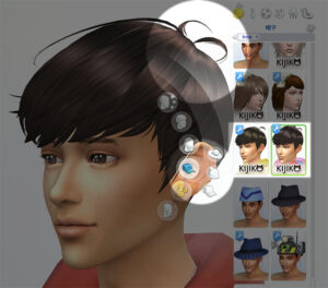  Include the "Ahoge" (accent hairs like Anime characters). You can find them in the Hat category.