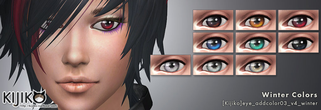 Non-Default Eyecolors for the Sims4 　シムズ４　非デフォルトアイカラー