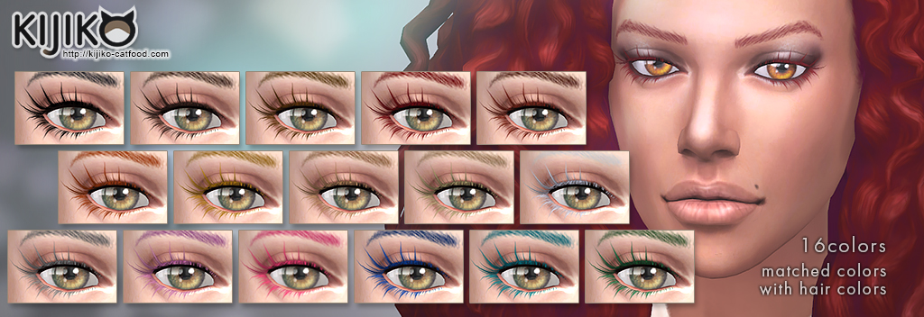 eyelashes for sims 4
